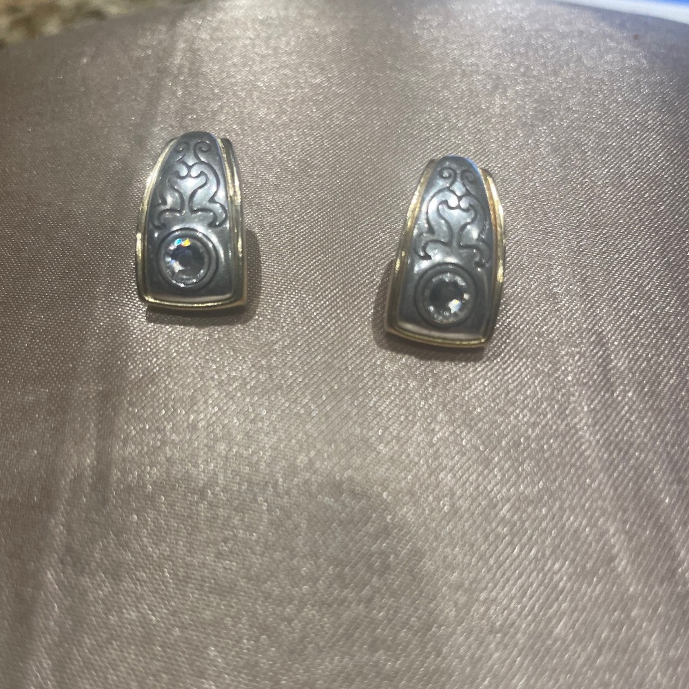 Brighton silver and gold earrings! Excellent condition!